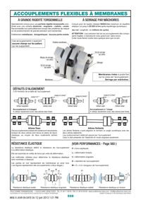 Télécharger la page au format .pdf Page 559 : Accouplements flexibles à membranes