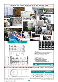 Page 52 : Tapis modulaires en plastique - TM GB - 101